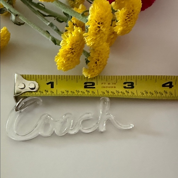 Coach Transparent Script Keychain - Picture 4 of 4